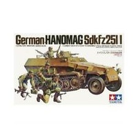 TAMIYA 35020 GERMAN HANOMAG SDKFZ25I/I COMBAT CREW OF 5 1/35 SCALE PLASTIC MODEL KIT