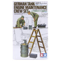 TAMIYA 35180 GERMAN TANK ENGINE MAINTENANCE CREW SET MODEL FIGURES 1/35