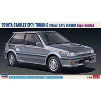 HASEGAWA 20473 TOYOTA STARLET EP71 TURBO-S (3DOOR) LATE VERSION SUPER-LIMITED 1/24 SCALE PLASTIC MODEL KIT