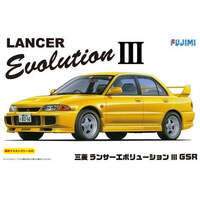 FUJIMI ID-34 MITSUBISHI LANCER EVO III GSR 1/24 SCALE PLASTIC MODEL KIT
