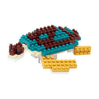 NANOBLOCK GREEN SEA TURTLE MICRO BUILDING BLOCK 110 PIECE