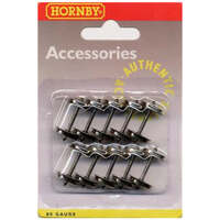 HORNBY R8234 14.1MM 4 HOLE WHEEL AXLE SET 00 GAUGE 10 PACK