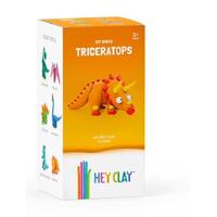 TOMY HEY CLAY DINOS TRICERATOPS AIR-DRY CLAY SET INCLUDES 5 CANS OF AIR DRY CLAY