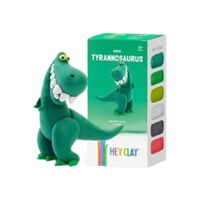TOMY HEY CLAY DINOS TYRANNOSAURUS AIR-DRY CLAY SET INCLUDES 5 CANS OF AIR DRY CLAY