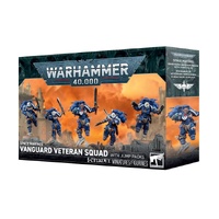 WARHAMMER 40,000 48-106 SPACE MARINES VANGUARD VETRAN SQUAD WITH JUMP PACKS 5 FIGURINES