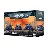 WARHAMMER 40,000 48-112 SPACE MARINES OUTRIDER SQUAD 3 FIGURINES