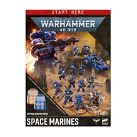 WARHAMMER 40,000 60-52 GETTING STARTED WITH SPACE MARINES SET INCLUDES 13 MINIATURES