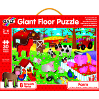 GALT GIANT FLOOR PUZZLE FARM 30PCS