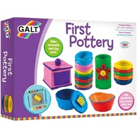 GALT FIRST POTTERY WITH AIR-DRYING CLAY, CERAMIC PAINTS AND TOOLS