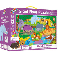 GALT GIANT FLOOR PUZZLE ALPHABET ANIMALS 30PCS