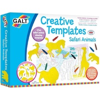 GALT CREATIVE TEMPLATES SAFARI ANIMALS WITH 8 FUN SAFARI ANIMAL DRAWING TEMPLATES