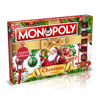 HASBRO MONOPOLY LIMITED CHRISTMAS EDITION  - FAST DEALING PROPERTY TRADING BOARD GAME