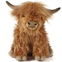 LIVING NATURE HIGHLAND COW 32CM LARGE PLUSH