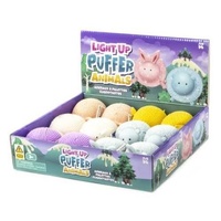 KEYCRAFT SENSORY LIGHT UP PUFFER ANIMALS - BLUE RABBIT