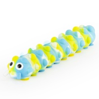 KEYCRAFT TUTTI FRUTTI CATERPILLAR FIDGET TOY - GREEN-BLUE