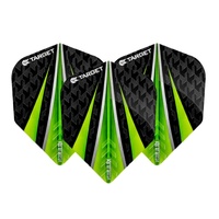 TARGET VISION ULTRA 3 DART FLIGHTS - SET OF 3 STANDARD 100 MICRON - GREEN