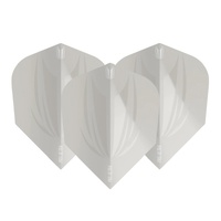 TARGET ID PRO ULTRA DART FLIGHTS - SET OF 3 No6 SHAPE 100 MICRON - GREY