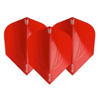 TARGET ID PRO ULTRA DART FLIGHTS - SET OF 3 No6 SHAPE 100 MICRON - RED