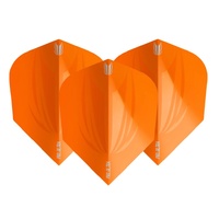 TARGET ID PRO ULTRA DART FLIGHTS - SET OF 3 No6 SHAPE 100 MICRON - ORANGE