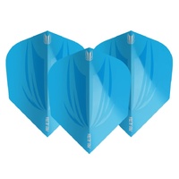 TARGET ID PRO ULTRA DART FLIGHTS - SET OF 3 No6 SHAPE 100 MICRON - BLUE