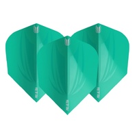 TARGET ID PRO ULTRA DART FLIGHTS - SET OF 3 No6 SHAPE 100 MICRON - AQUA