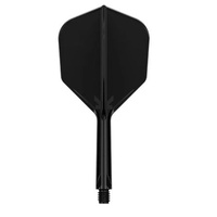 TARGET K-FLEX 410001 NO.6 SHAPE BLACK INTERMEDIATE 26MM - SET OF 3 FLIGHTS