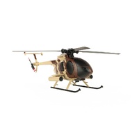 TWISTER 1003M  MD500 SCALE 250 SAND/BROWN MILITARY 500 FLYBARLESS HELICOPTER WITH 6 AXIS STABILISATION AND ALTITUDE HOLD 1/48 SCALE