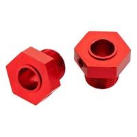 ARRMA AR330359 WHEEL HEX RED (2)
