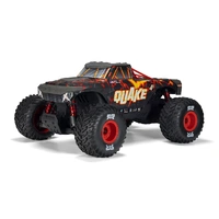ARRMA QUAKE 4S BLX 1/8 SCALE 4X4 MONSTER TRUCK, RTR, BLACK/RED [ARA4437T1]