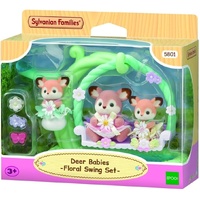 SYLVANIAN FAMILIES 5801 DEER BABIES FLORAL SWING SET