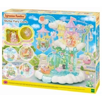 SYLVANIAN FAMILIES 5815 SKYTOP FAIRY CASTLE WITH CHOCOLATE RABBIT BABY CREME AND FLOWER FAIRY