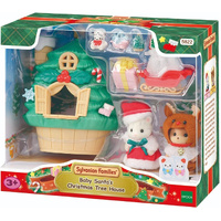 SYLVANIAN FAMILIES 5822 BABY SANTAS CHRISTMAS TREE HOUSE