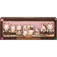 SYLVANIAN FAMILIES 5848 CHOCOLATE RABBIT FAMILY ANNIVERSARY SET  11PC
