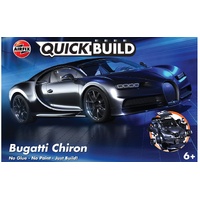 AIRFIX J6025 QUICKBUILD BUGATTI CHIRON BLACK PLASTIC MODEL KIT