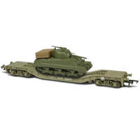 OXFORD OR76WW006 KWA WARWELL WITH SHERMAN TANK 95536 1/76 SCALE OO SCALE DIECAST COLLECTABLE