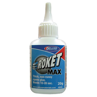 DELUXE MATERIALS AD45 ROKET MAX CA 20G THICK NON RUNNY CYANO GLUE