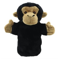 THE PUPPET COMPANY 4606 ANIMAL PUPPET BUDDIES - CHIMP BLACK HAND PUPPET