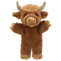 THE PUPPET COMPANY 6218 ECO WALKING PUPPET - HIGHLAND COW HAND PUPPET
