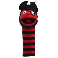 THE PUPPET COMPANY 7037 SOCKETTES - PIRATE RED AND BLACK HAND PUPPET