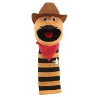 THE PUPPET COMPANY 7038 SOCKETTES - COWBOY HAND PUPPET