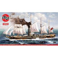 AIRFIX A08252V GREAT WESTERN PADDLE STEAMER VINTAGE CLASSICS 1/180 SCALE PLASTIC MODEL KIT SAIL/PADDLE SHIP