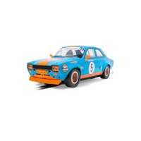 SCALEXTRIC C4530 FORD ESCORT MK1 WAYNE CRABTREE MODIFIED FORD SERIES 2023 GULF 1/32 SCALE SLOT CAR