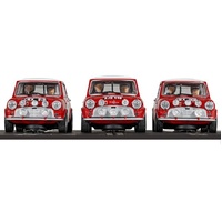 SCALEXTRIC C4488A 1965 RALLYE MONTE CARLO MINI TRIPLE PACK SLOT CARS