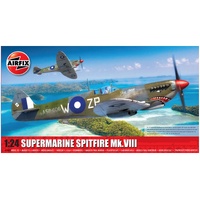 AIRFIX A17002 SUPERMARINE SPITFIRE MK.VIII NO. 457 SQUADRON GREY NURSE 1/24 SCALE PLASTIC MODEL KIT FIGHTER