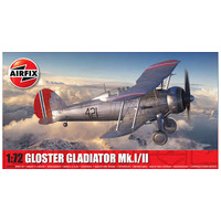 AIRFIX A02052B GLOSTER GLADIATOR MK.I/II 1/72 SCALE PLASTIC MODEL KIT AIRCRAFT
