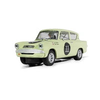 SCALEXTRIC C4617 FORD ANGLIA 105E THEO PAPHITIS #11 1/32 SCALE SLOT CAR