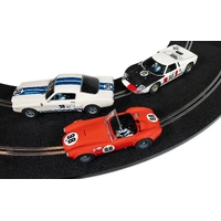 SCALEXTRIC C4619A LEGENDS KEN MILES TRIPLE PACK FORD GT40 SHELBY GT350 SHELBY COBRA 1/32 SCALE SLOT CARS