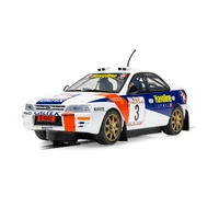 SCALEXTRIC C4657 SUBARU IMPREZZA WRX 1997 THAILAND RALLY R.MADEIRA AND DA SILVA 1/32 SCALE SLOT CAR