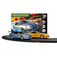 SCALEXTRIC C1465A FAST AND THE FURIOUS 25 YEARS SKYLINE AND SUPRA 1/32 SCALE SLOT CAR SET