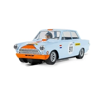 SCALEXTRIC C4669 FORD LOTUS CORTINA GULF EDITION 1/32 SCALE SLOT CAR